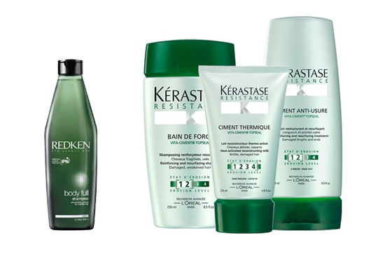 Redken og Kerastase Bain de force 